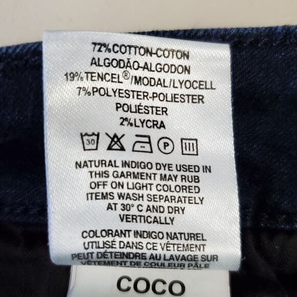 DL1961 Women's Coco Curvy Ankle Skinny Jeans Size 27 Mid Rise Dark Wash Stretch - Picture 7 of 10